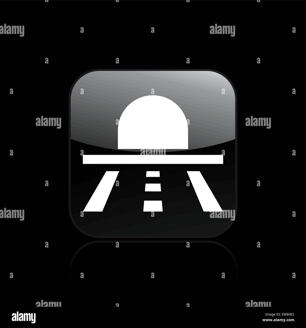 Vektor-Illustration der einzelnen Galerie Symbol Stock Vektor