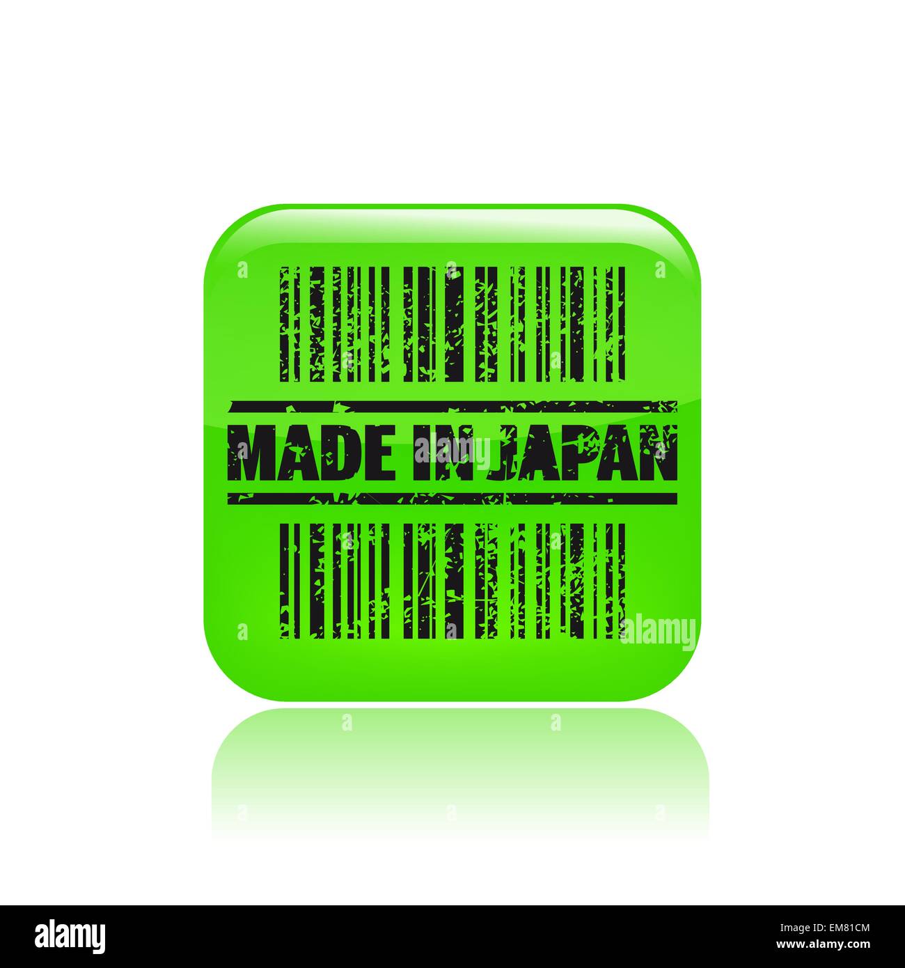 Vektor-Illustration der Single made in Japan-Symbol Stock Vektor