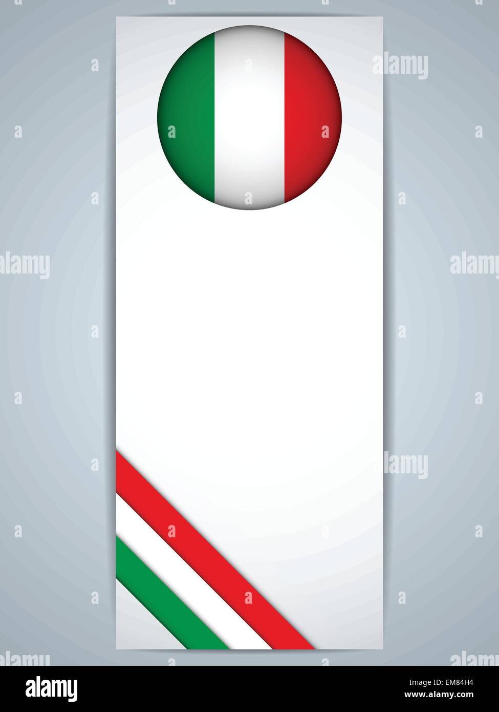 Italien-Land-Reihe von Bannern Stock Vektor