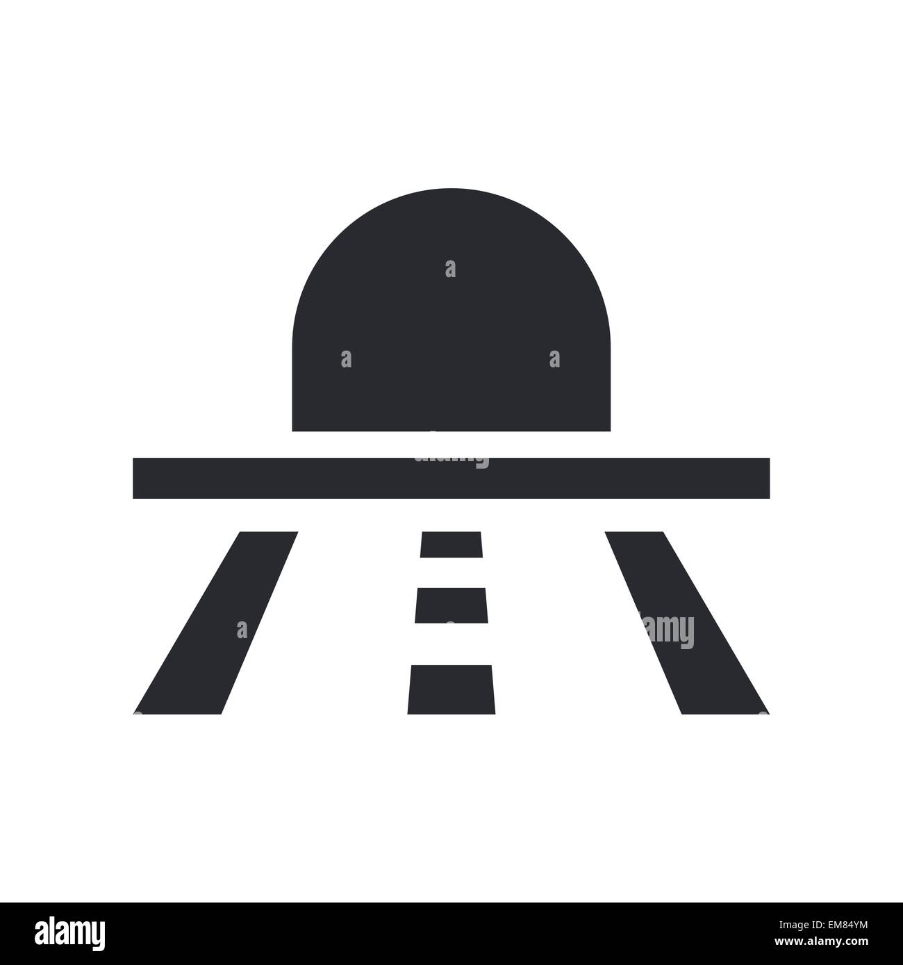 Vektor-Illustration der einzelnen Galerie Symbol Stock Vektor