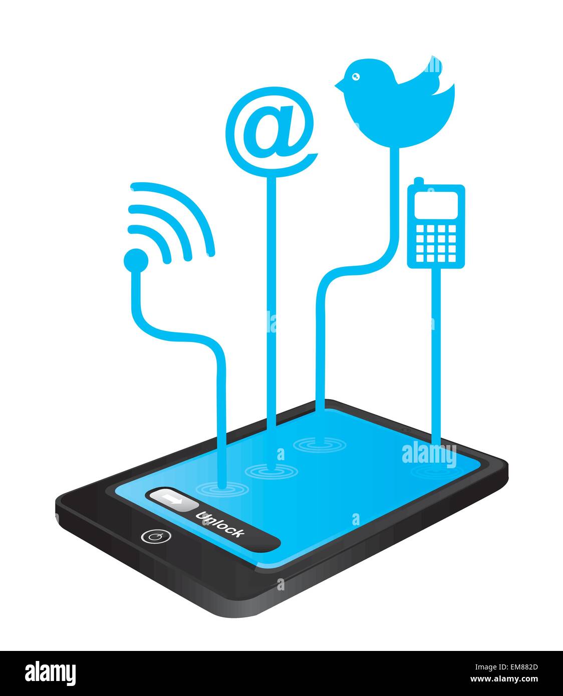 Kommunikation Stock Vektor