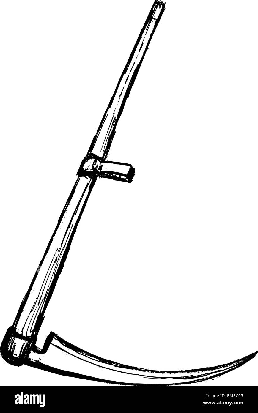 Skizzenbild Sense Stock Vektor