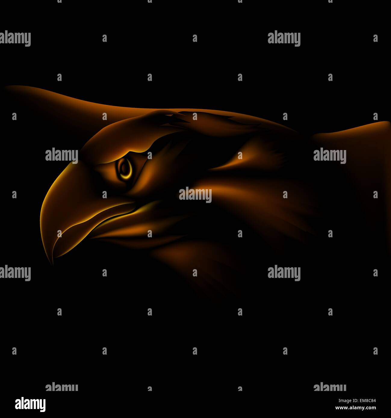 Fire Eagle Stock Vektor