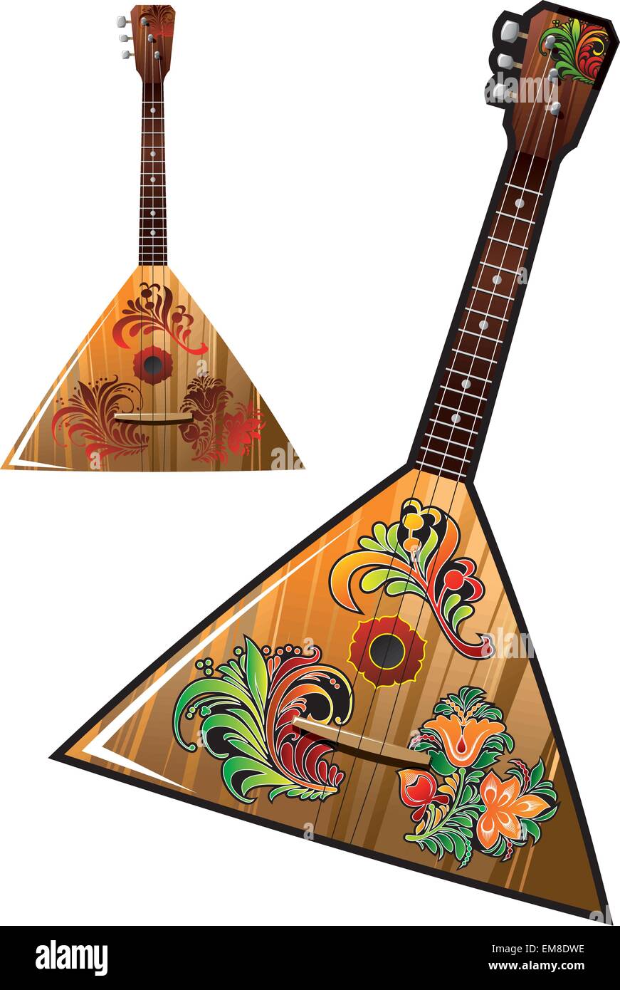 Russische Nationalmusik Instrument Balalaika Alamy