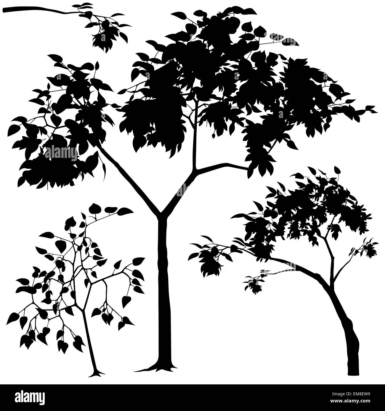 Baum-Silhouette Stock Vektor