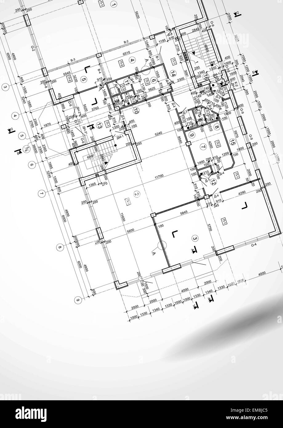 Architektonischen Hintergrund. Stock Vektor