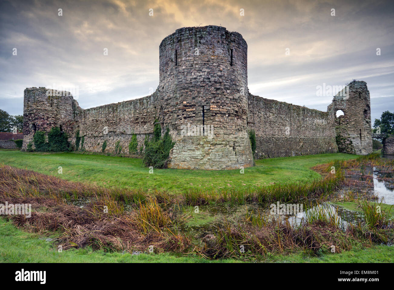 Pevensey Castle, East Sussex, England Stockfoto