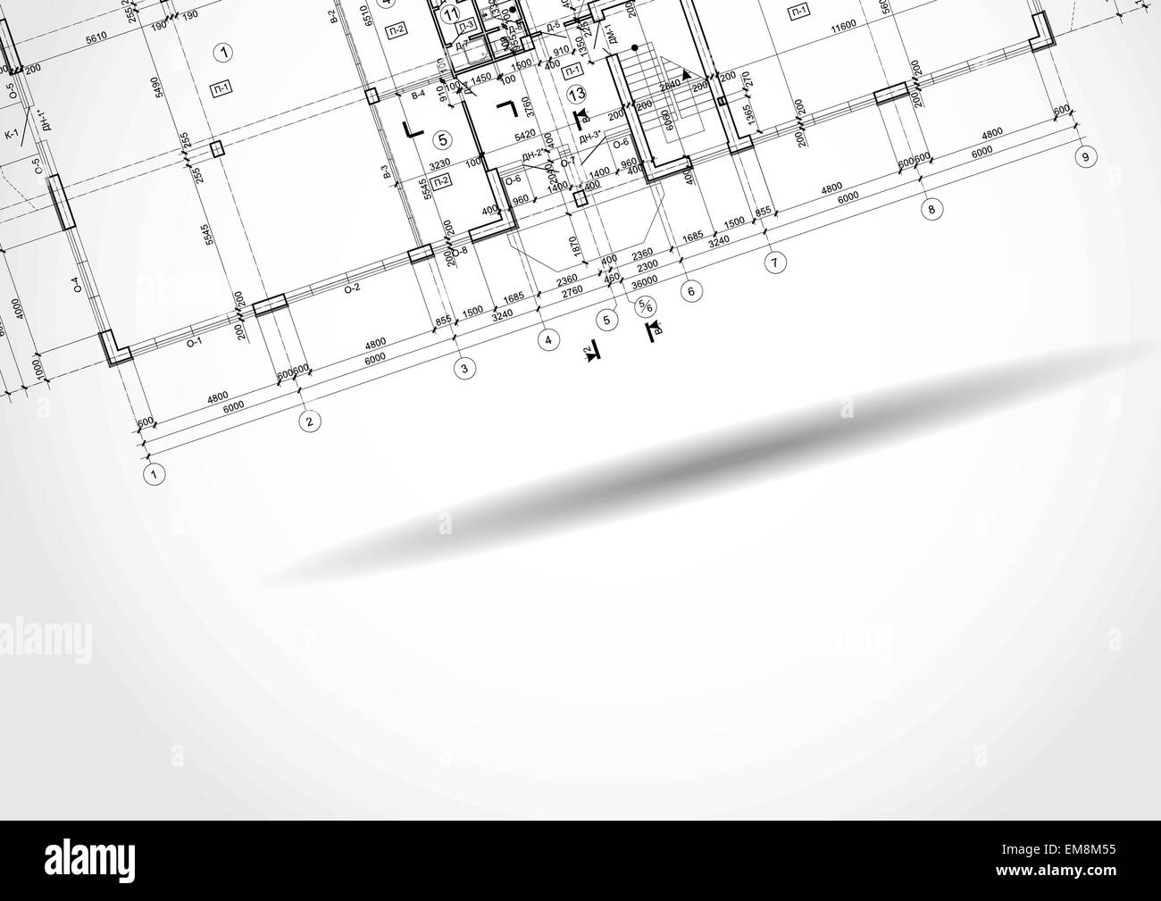 Architektonischen Hintergrund. Stock Vektor