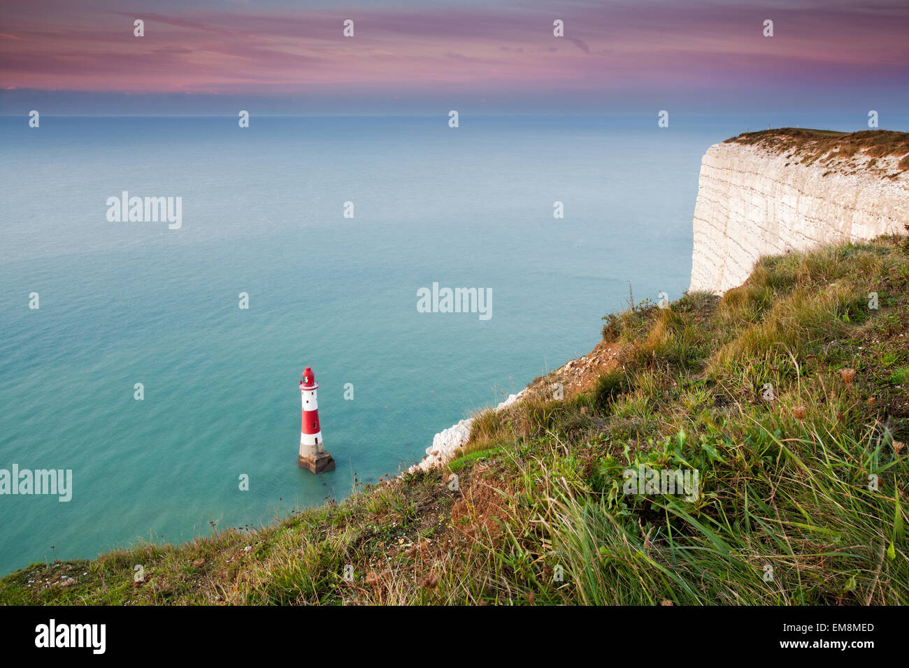 Beachy Head Leuchtturm, Sussex, England Stockfoto
