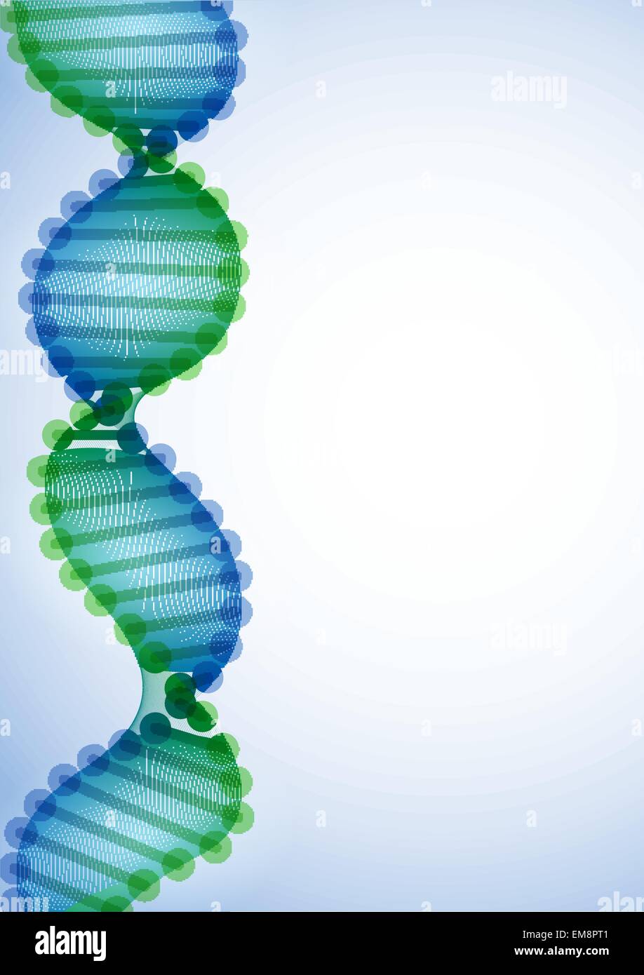 DNA-Molekül Hintergrund. Stock Vektor