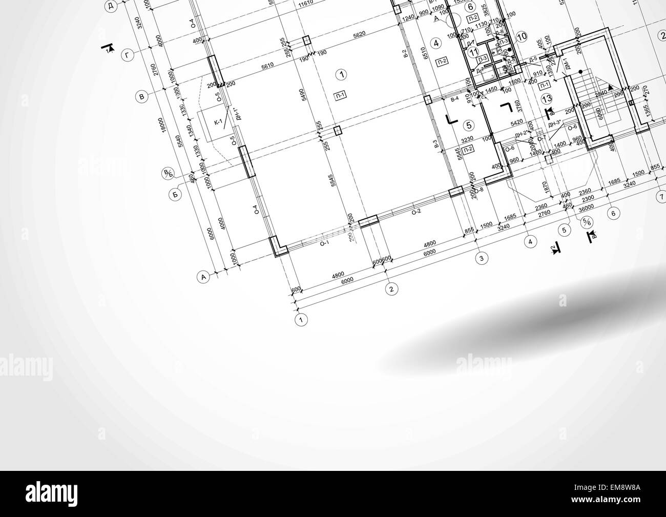 Architektonischen Hintergrund. Stock Vektor