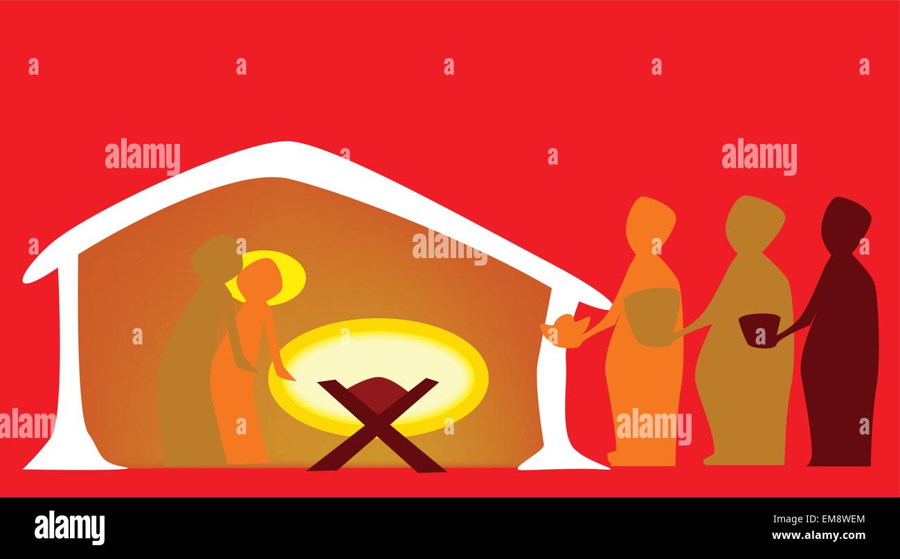 Geburt Christi Stock Vektor