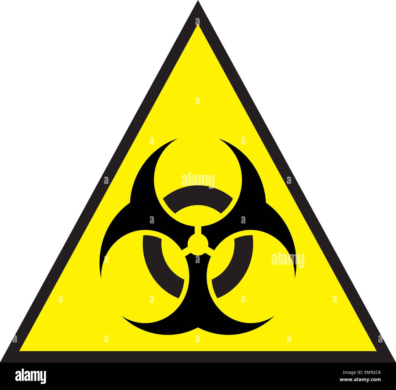 Biohazard Zeichen. Abbildung auf weißem Hintergrund für design Stock Vektor