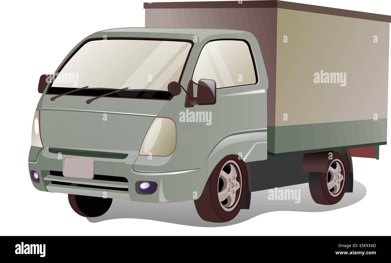 Vektor-Cartoon Lieferung / LKW-Ladung Stock Vektor