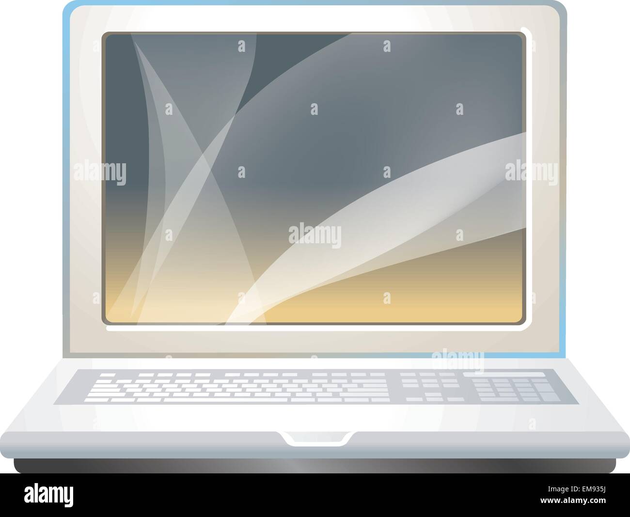 Moderne Laptop. Vektor Stock Vektor