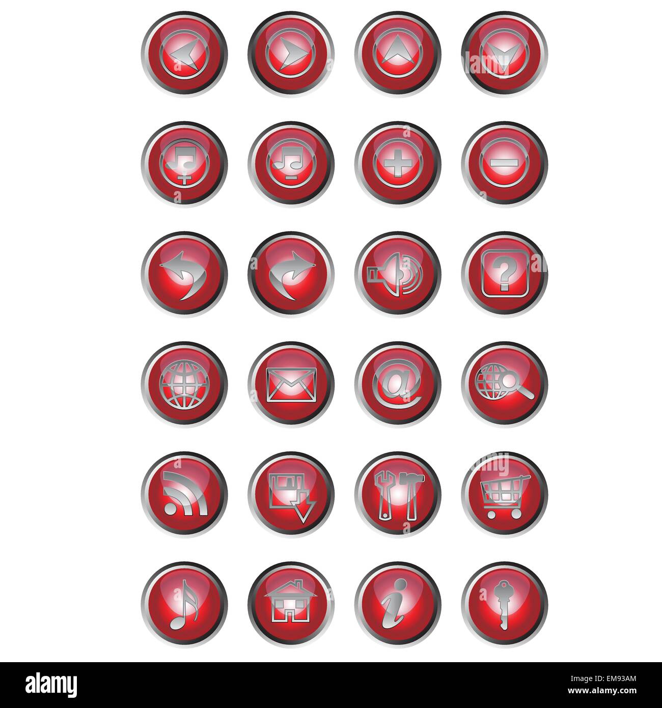 Symbol "Internet", social-Media-Icon-set Stock Vektor