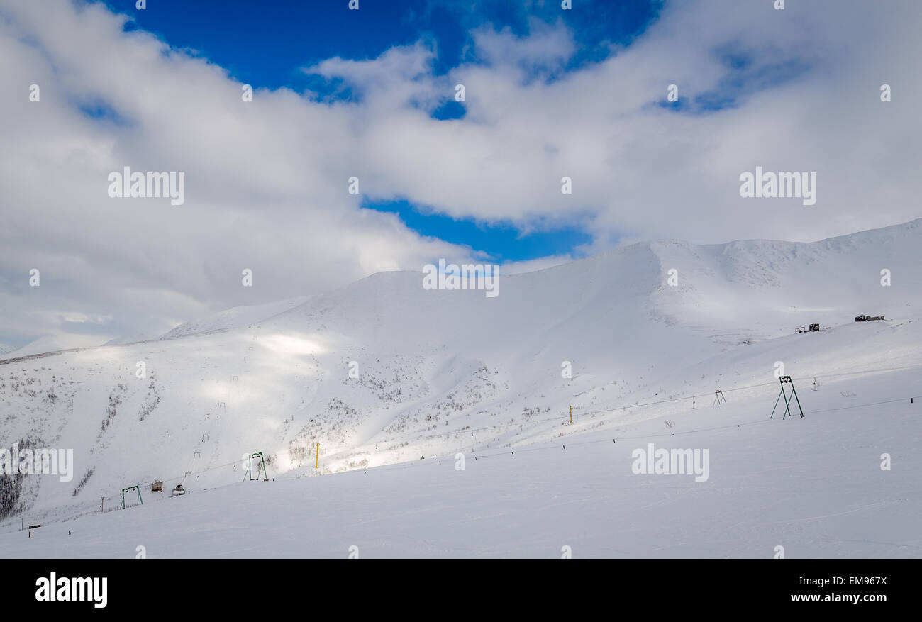 Alten Ski resort Stockfoto