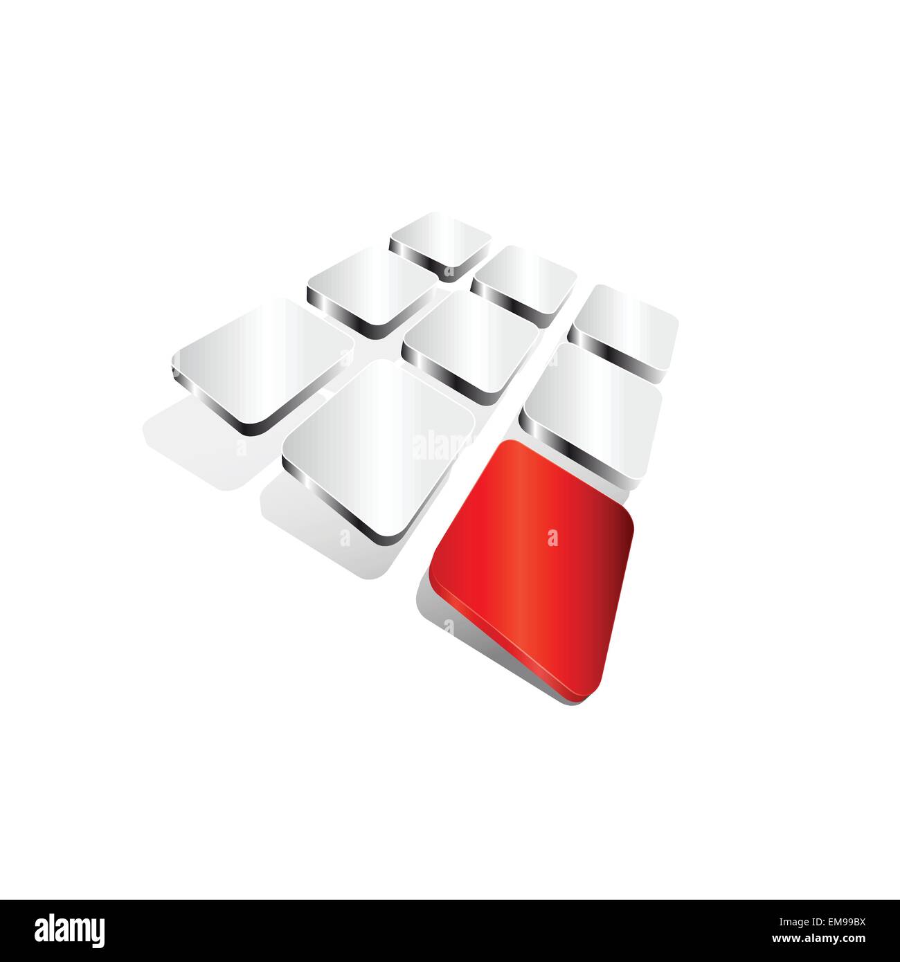 Bunte abstrakte Form Vektor Hintergrund Stock Vektor