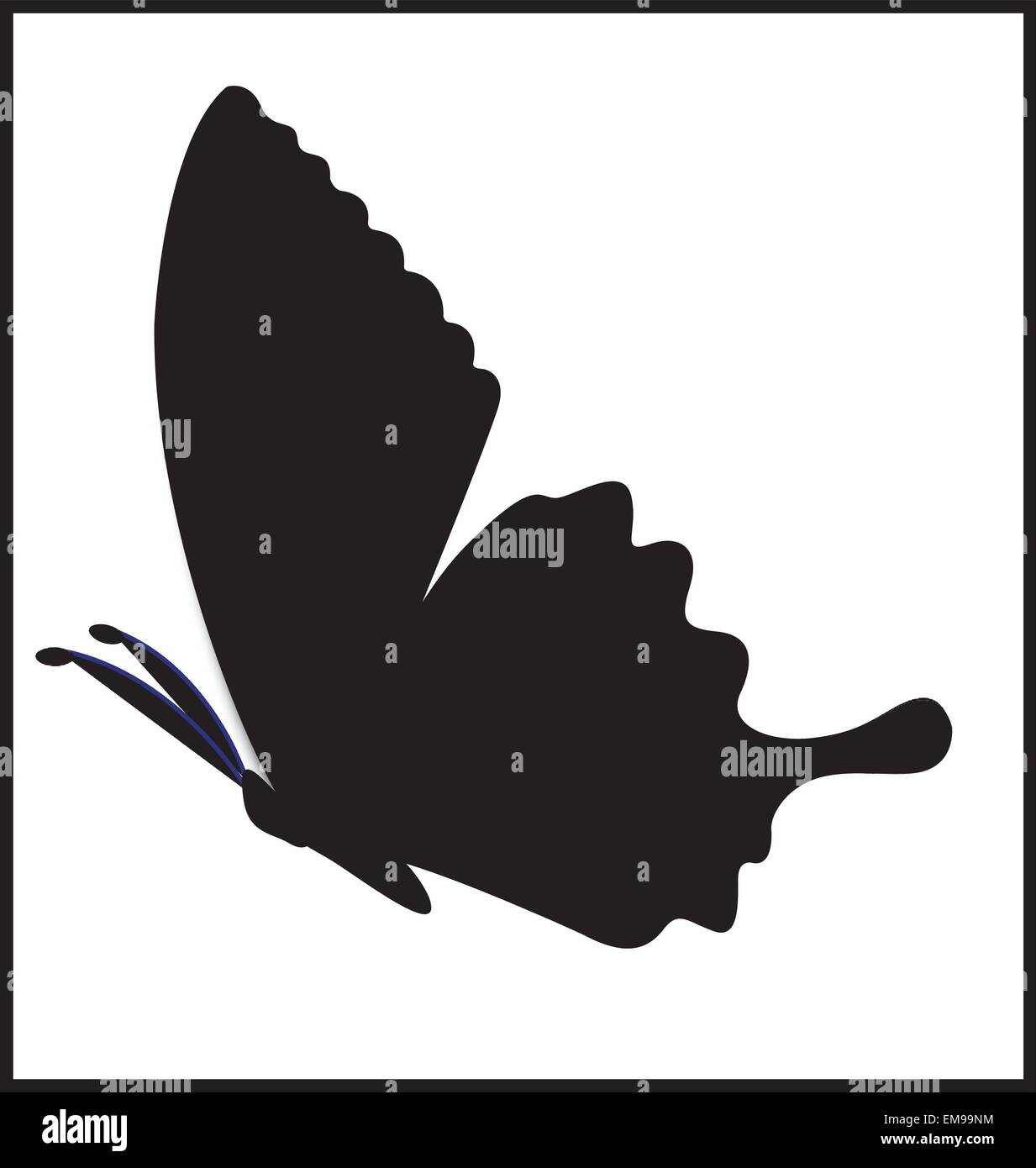 Schmetterling-silhouette Stock Vektor