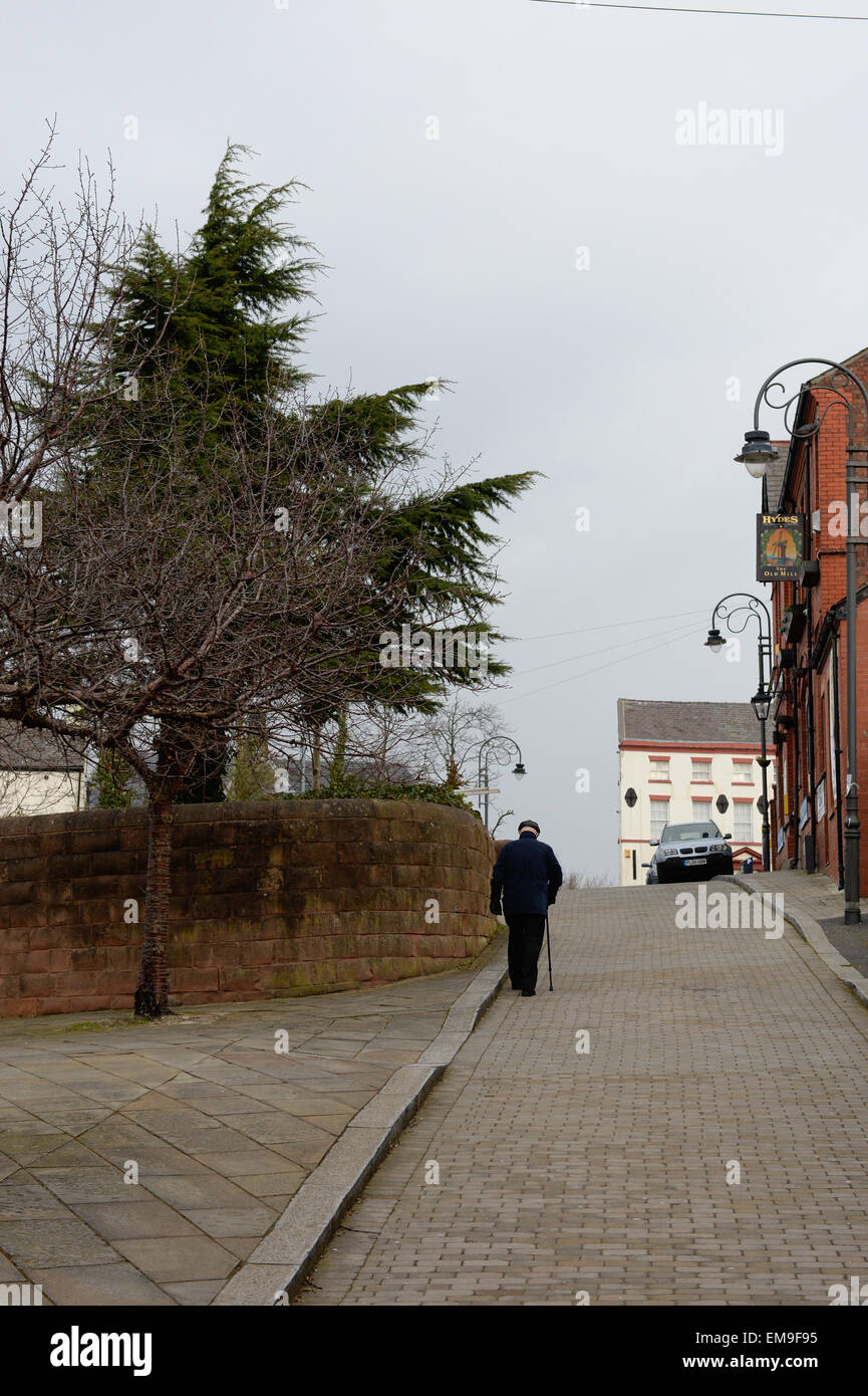 Prescot.Merseyside. Town Centre Fotos März 2015. Prescot ist eine Stadt und Zivilgemeinde innerhalb des Metropolitan Borough Knowsley in Merseyside, England. Historisch ein Teil von Lancashire, es liegt etwa acht Meilen östlich von Liverpool Stadtzentrum Stockfoto