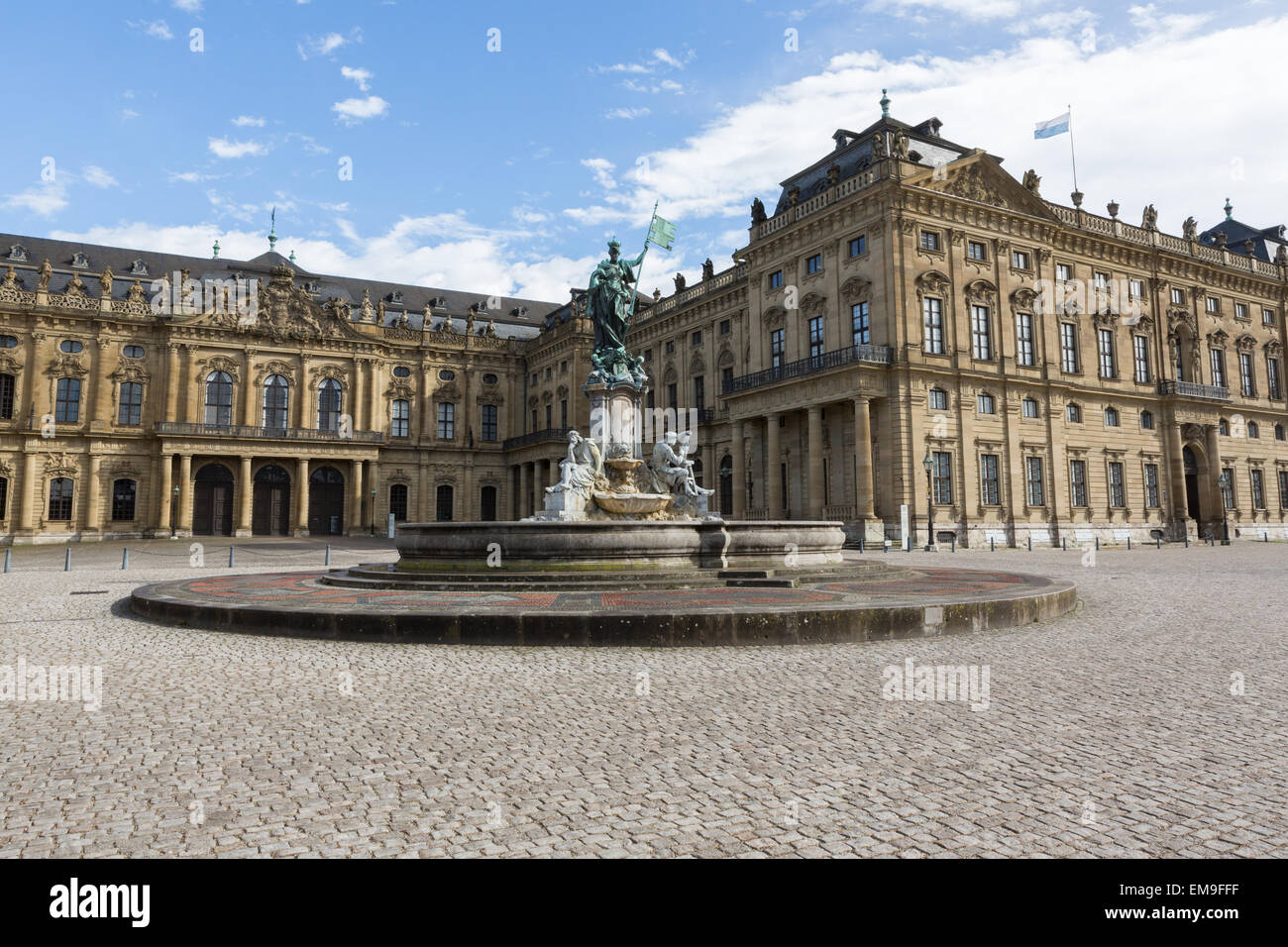 Die Residenz (Residenz) in Würzburg, Bayern, Deutschland - Palast der Fürstbischöfe Stockfoto