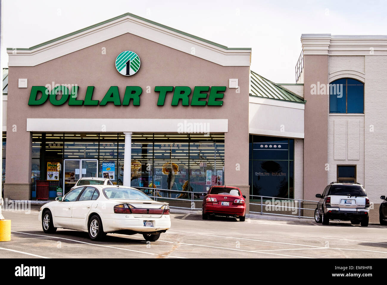 Dollar Tree, ein günstiges Geschäft verkauft Ware für einen Dollar. Storefront, aussen. Oklahoma City, Oklahoma, USA. Stockfoto