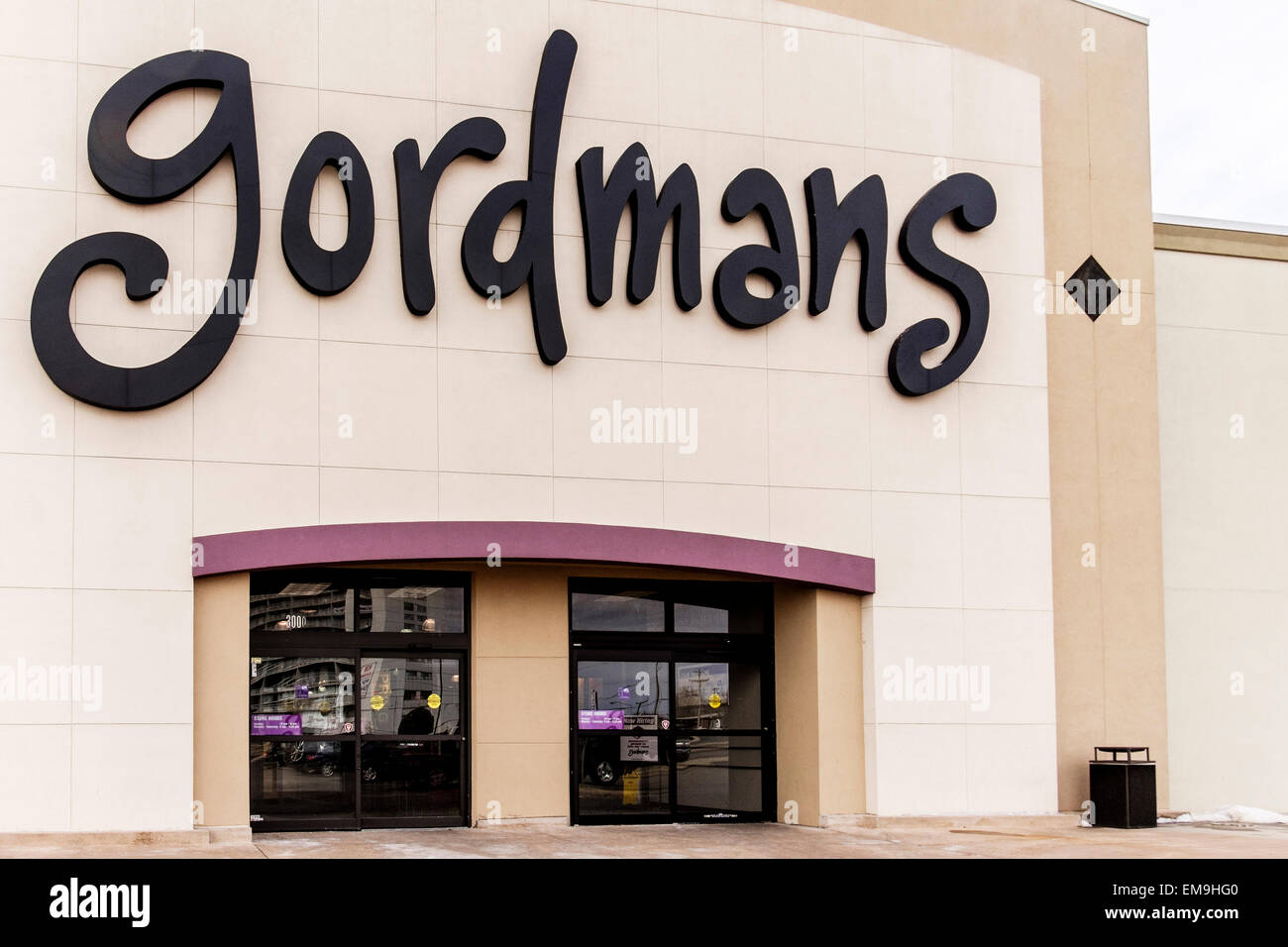 Das vordere äußere eines Gordmans-Kaufhaus in Oklahoma City, Oklahoma, USA. Stockfoto