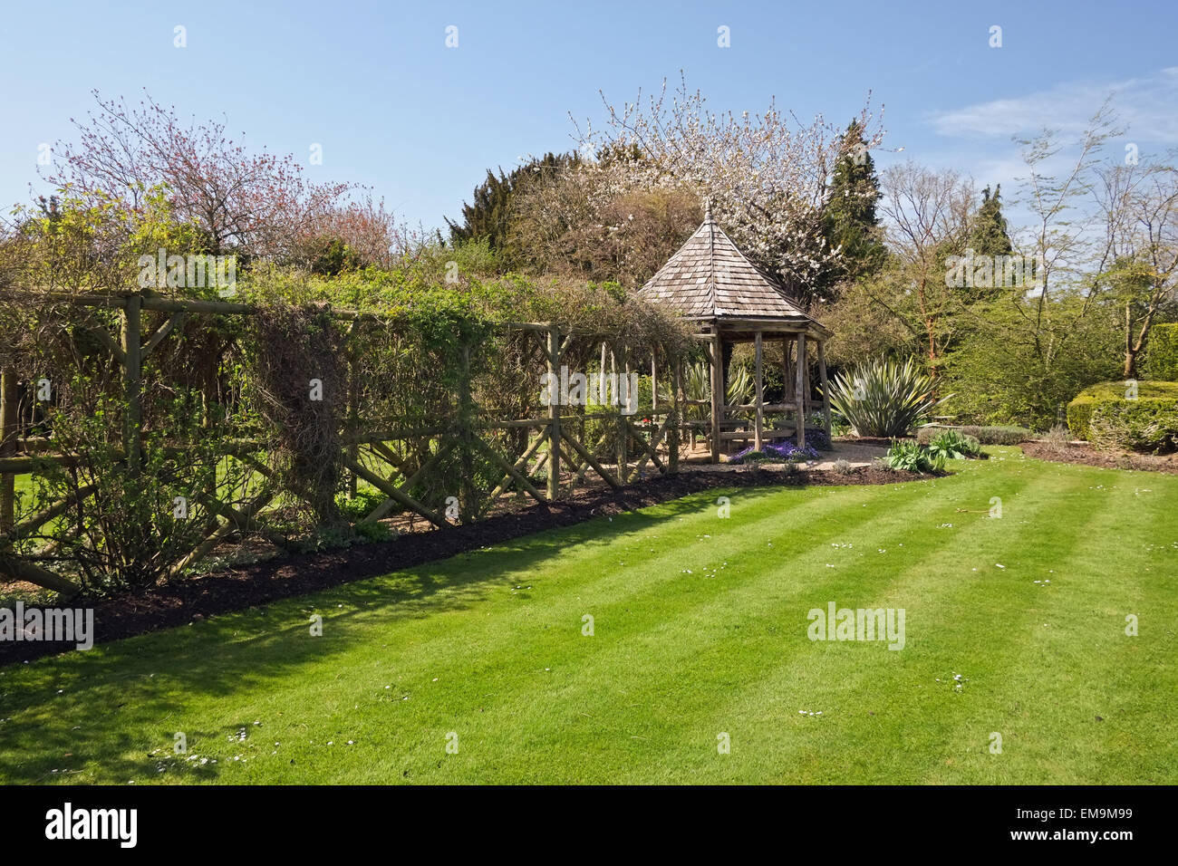 Der geheime Garten von Schloss Ashby Haus in Northamptonshire UK Stockfoto