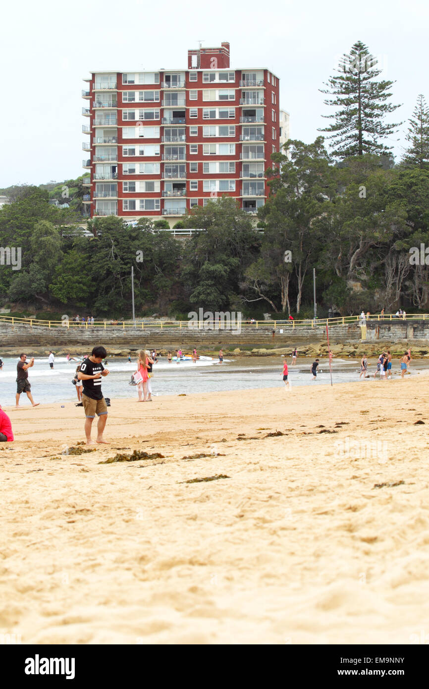 Mehrfamilienhaus in der Nähe von Strand von Manly, Sydney, Australien. Stockfoto