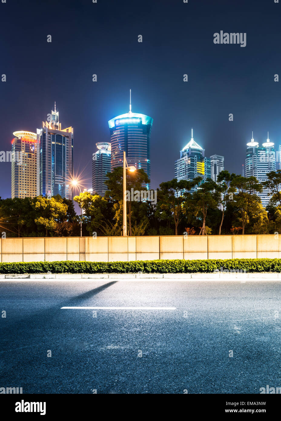 die Szene der Jahrhundert-Allee in shanghai, China Stockfoto