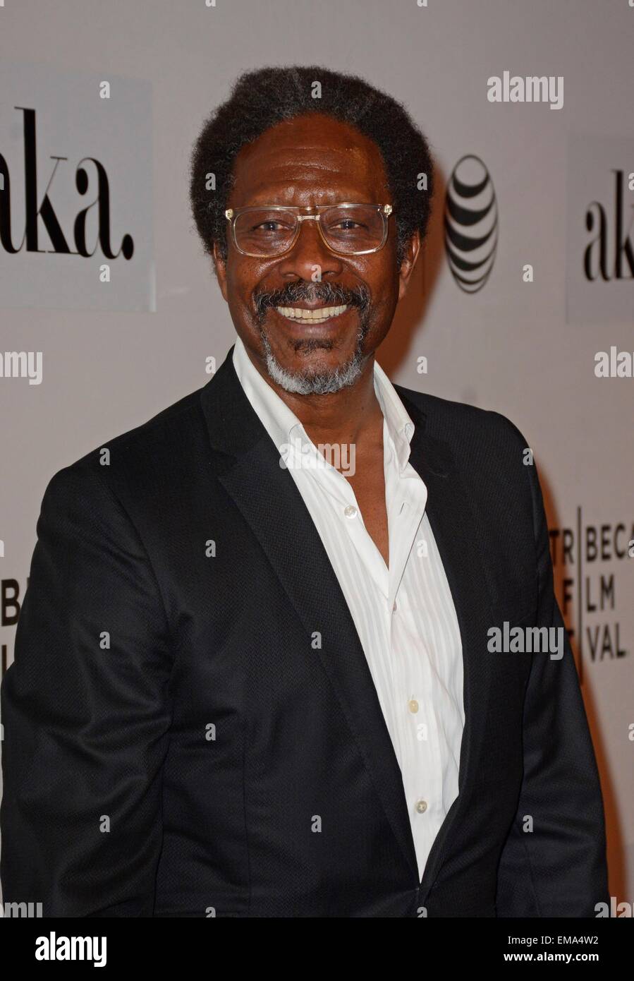 New York, NY, USA. 17. April 2015. Clarke Peters im Ankunftsbereich für FRANNY Weltpremiere beim Tribeca Film Festival 2015, Tribeca Performing Arts Center (BMCC TPAC), New York, NY 17. April 2015. Bildnachweis: Derek Sturm/Everett Collection/Alamy Live-Nachrichten Stockfoto