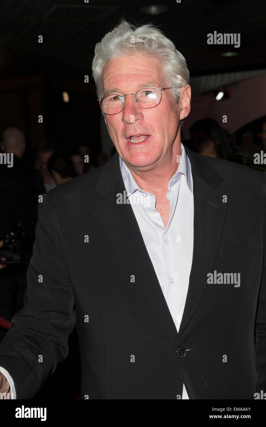 New York, NY - 17. April 2015: Richard Gere besucht Tribeca Film Festival Premiere des Films Franny in BMCC Tribeca Performing Arts Center Stockfoto