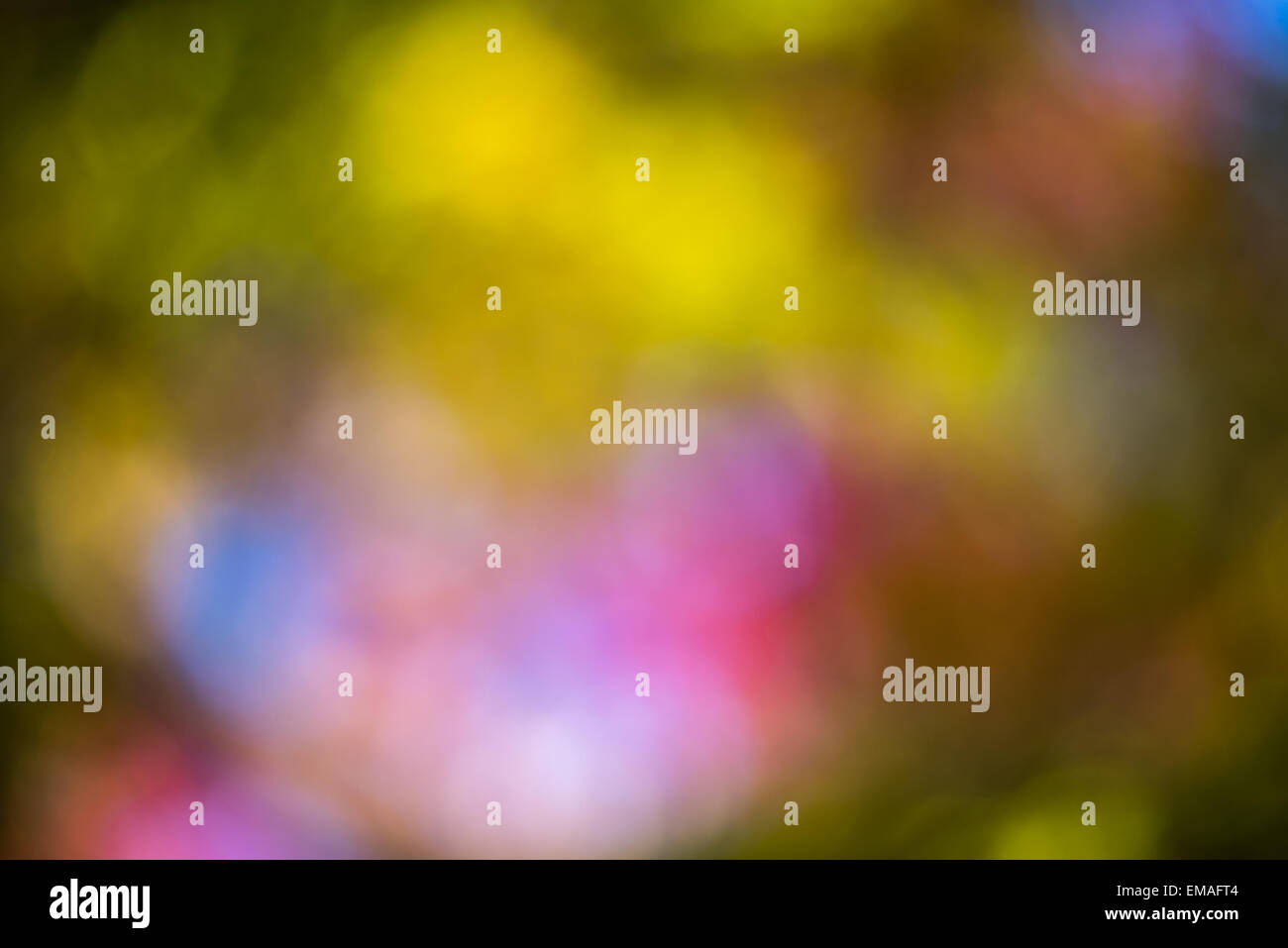 Farbigen Hintergrund mit defokussierten Lichter Stockfoto