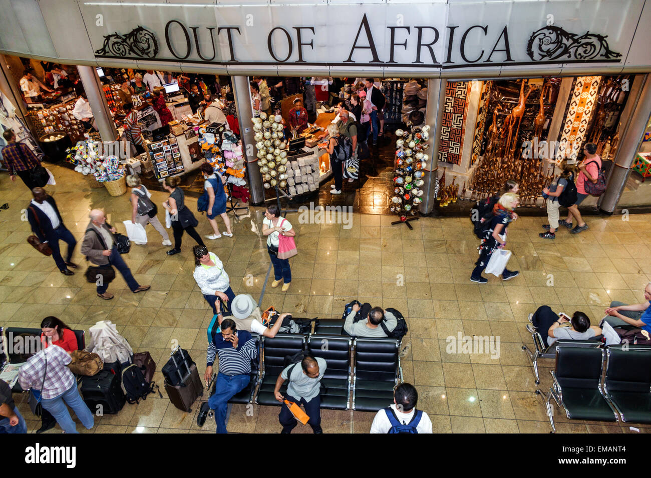 Johannesburg Südafrika, African O. R. Tambo International Airport, Terminal, Gate, Shopping Shopper Shopper Shop Shops Market Markets Marketplace buyi Stockfoto