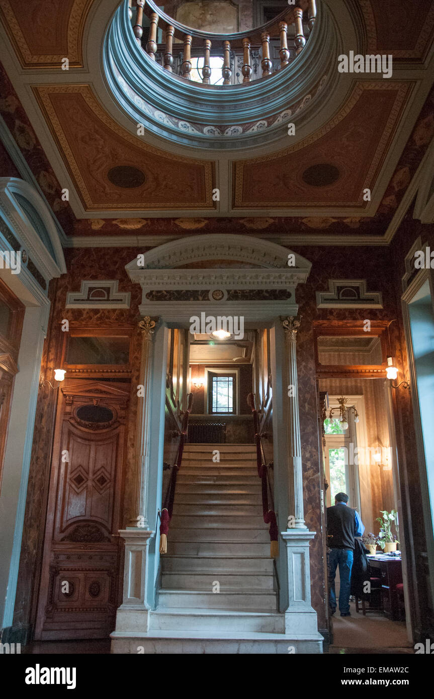 Innere der 1895 Sara Braun Villa, Punta Arenas, Chile Stockfoto