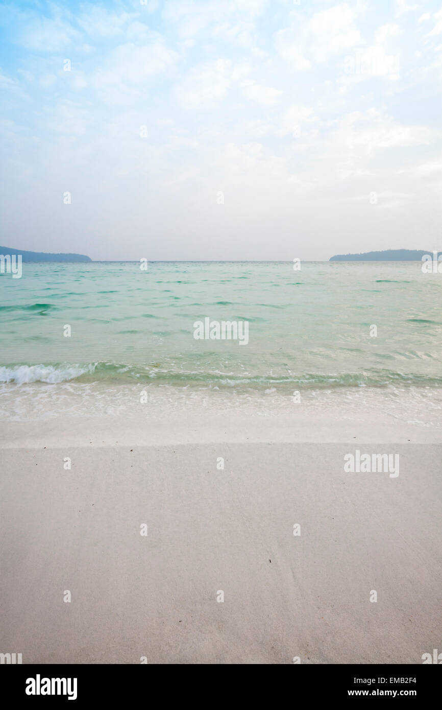 White Sand Beach - Koh Rong Samloem, Kambodscha. Stockfoto
