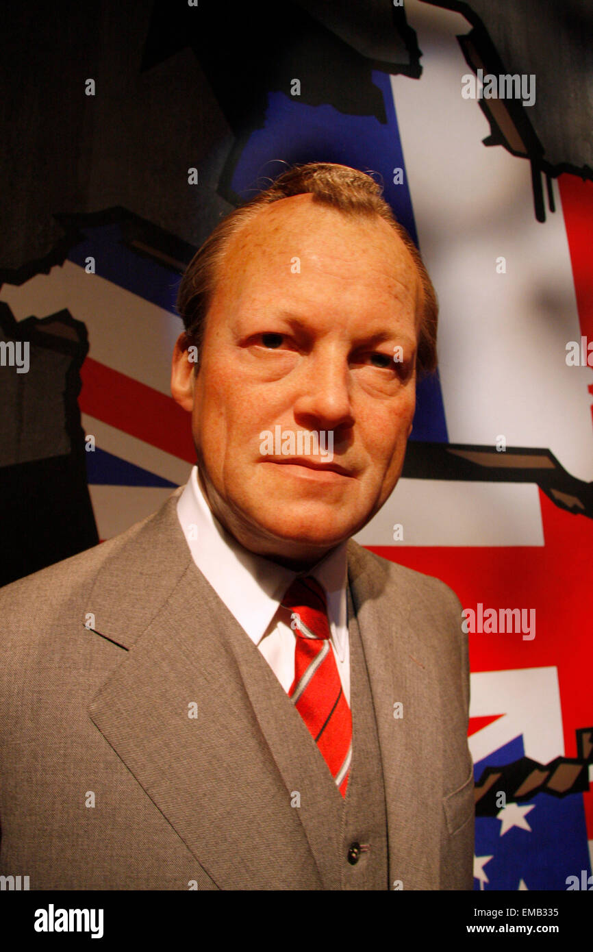 Willy Brandt - Wachsfigur Bei Madame Tussauds, 10. Juli 2008, Unter Den Linden, Berlin-Mitte. Stockfoto