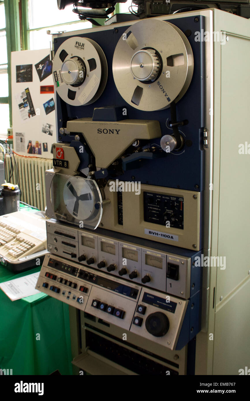 Foto aus dem Vintage Computer Festival Osten 10.0 im InfoAge Science Center in Belmar, NJ. Stockfoto