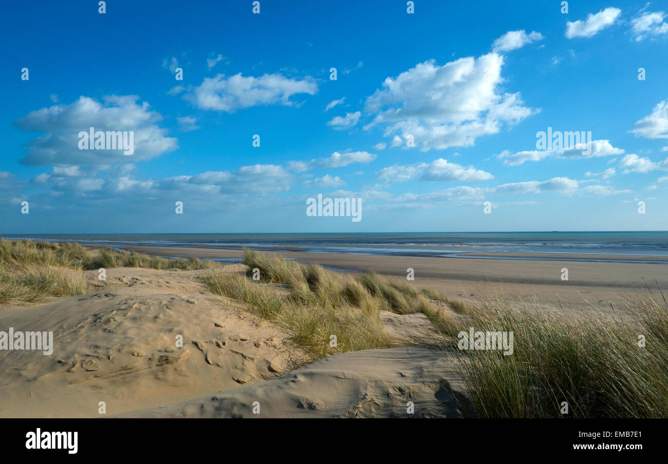 Camber Sands Beach, Sturz, East Sussex, UK Stockfoto