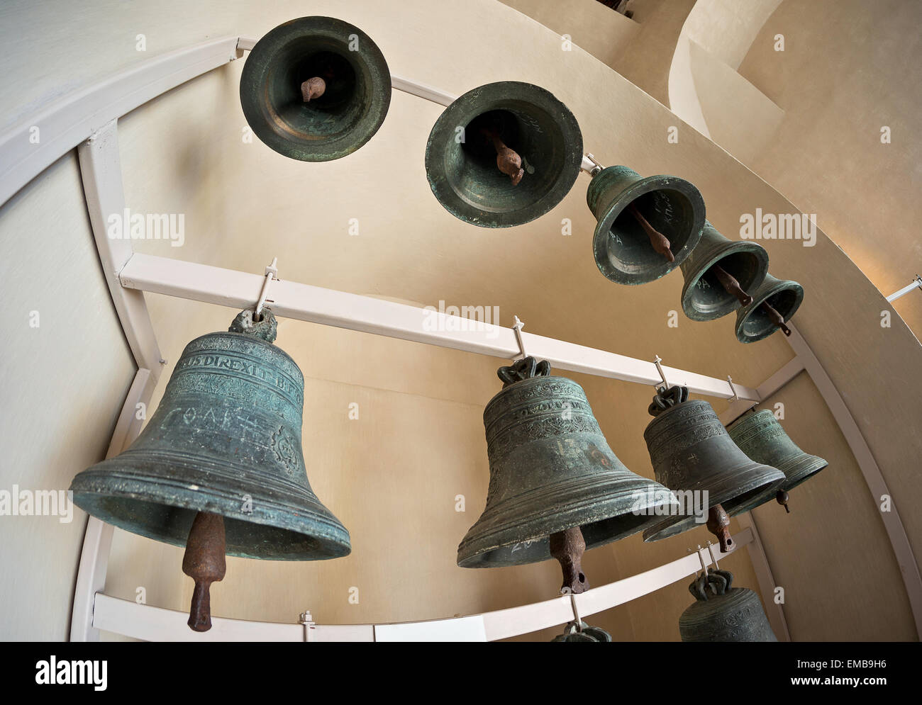 Glocken der Peter- und -Paul-Festung in Sankt Petersburg, Russland Stockfoto
