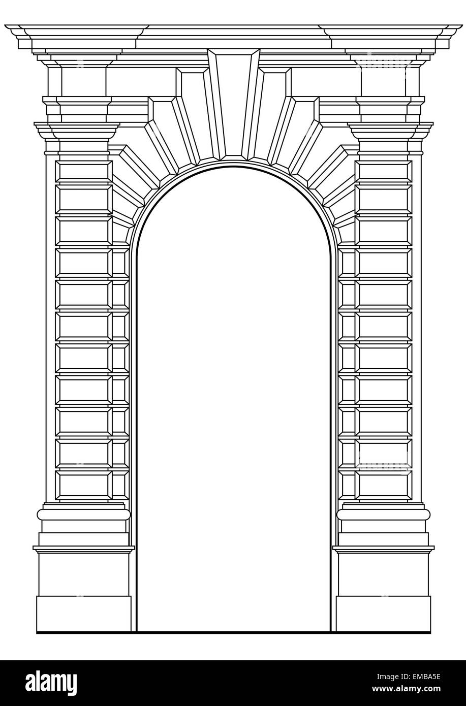 architektonisches Element Vektor Stock Vektor