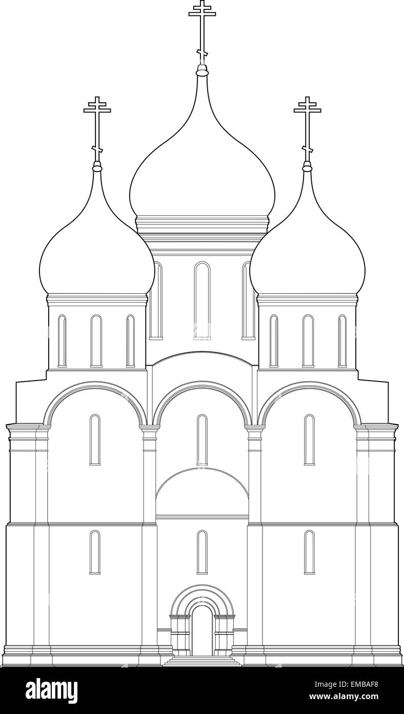 Russische Kirche Stock Vektor