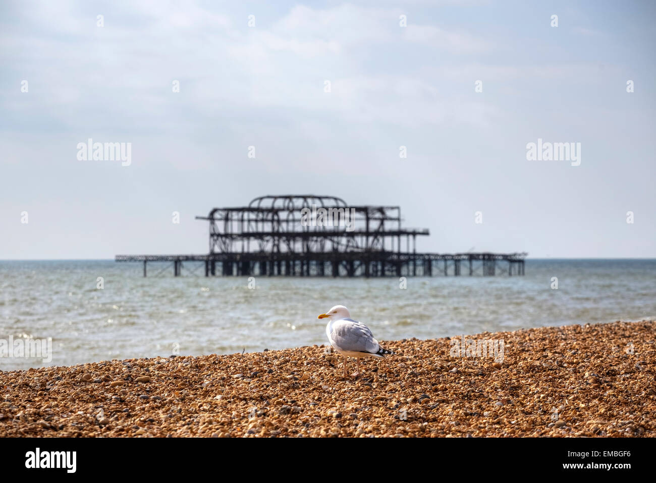 Pier West, Brighton, Sussex, England, Vereinigtes Königreich Stockfoto