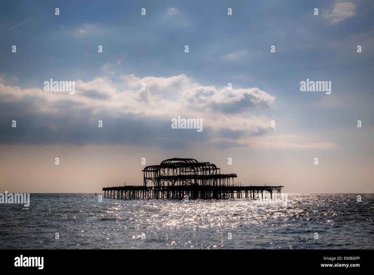Pier West, Brighton, Sussex, England, Vereinigtes Königreich Stockfoto