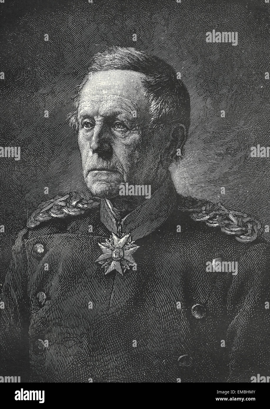 Feldmarschall Helmuth von Moltke der ältere, um 1880 Stockfoto