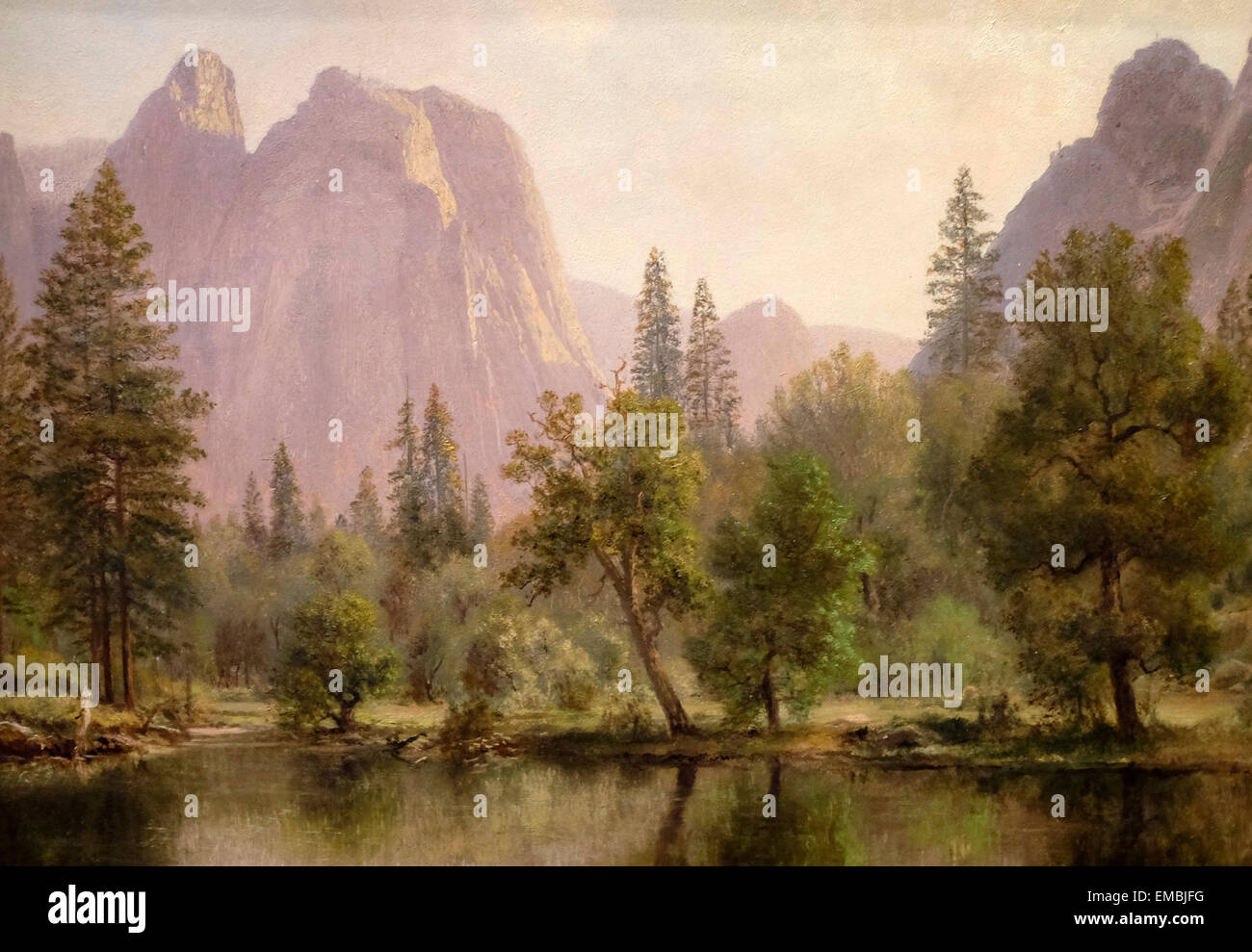 Cathedral Rocks, Yosemite Valley, ca. 1872 Albert Bierstadt Stockfoto