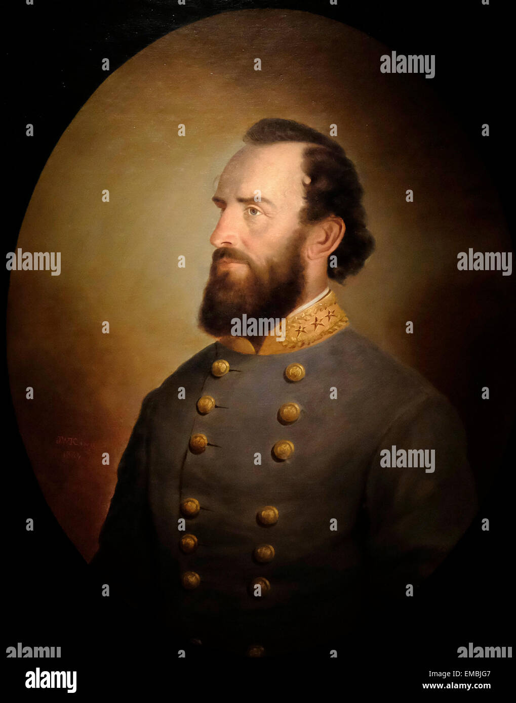 General Thomas Jonathan Stonewall Jackson Stockfoto