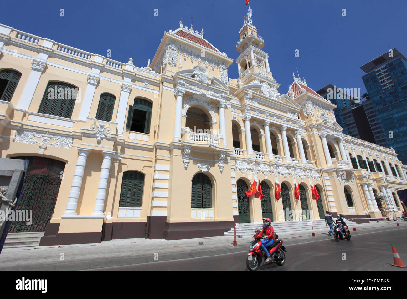 Vietnam, Ho Chi Minh Stadt, Saigon, Volkskomitee, Hotel de Ville, Stockfoto