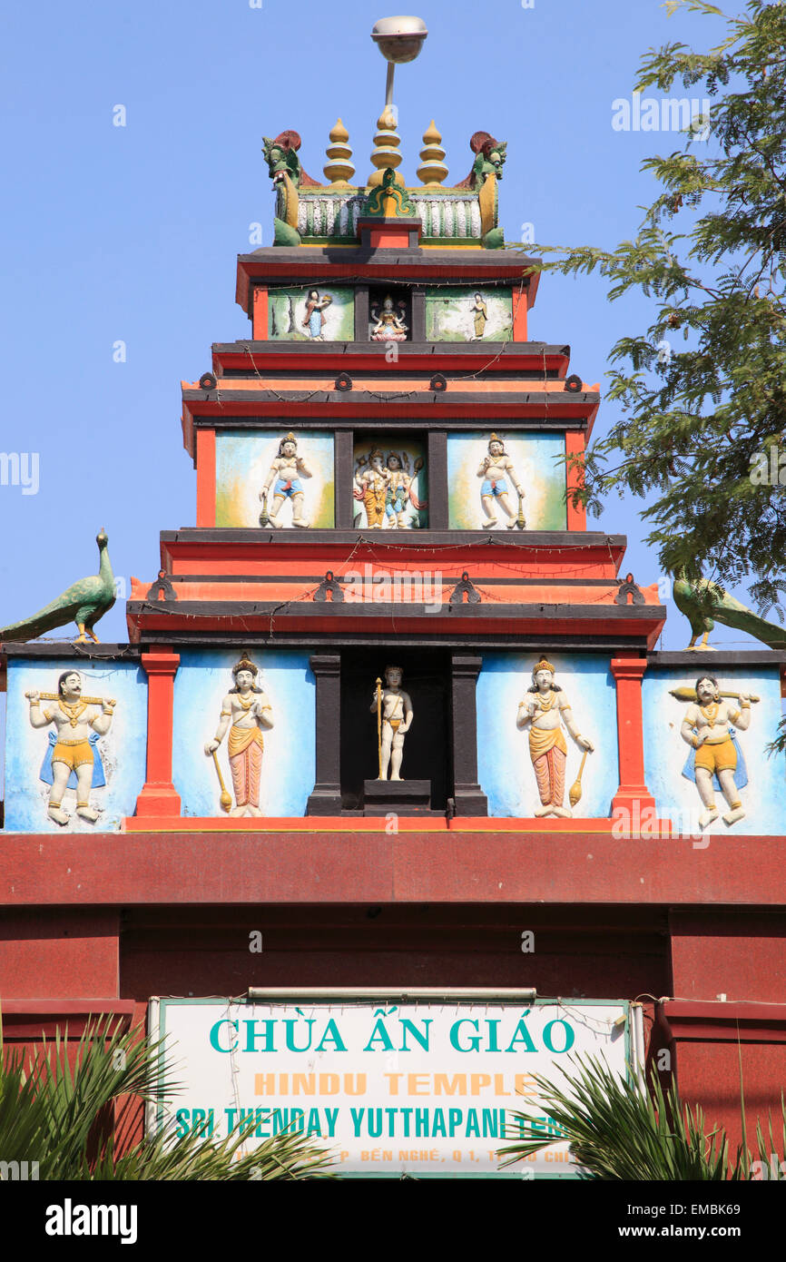 Vietnam, Ho-Chi-Minh-Stadt, Sri Thenday Yutthapani, hindu-Tempel, Stockfoto