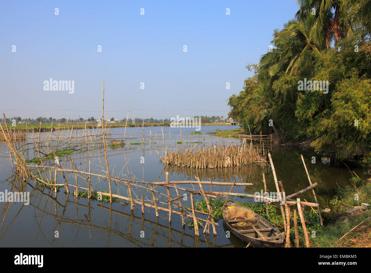 Vietnam, Hoi An, Fischteich, Stockfoto